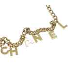 CHANEL Necklace AUTH Coco CC chain Rare Pendant Vintage Choker Gold Logo F/S