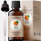 Sweet Almond Oil For Hair, Nails & Skin, Organic Therapeutic Grade Carrier Oil