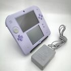 Nintendo 2DS Console System Lavender &charger From Japan