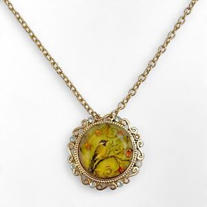 Bronze tone Bird Bohemian Pendant Necklace 18-20