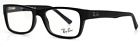RAY BAN RB5268 5119 Black Mens Rectangle Full Rim Eyeglasses 50-17-135 B:33