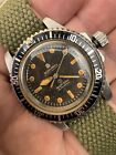 Vintage Style Watch Military Submersible Tropical Dial Custom Build