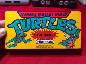 vintage teenage mutant ninja turtles 1989 nintendo playchoice 10 arcade topper!!