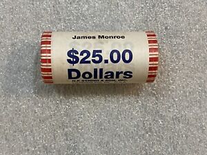 2008 James Monroe US Presidential Dollar Coin Sealed Roll $25 NF String Son