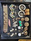 Amazing Old Jewelry Lot Treasure Box  Vintage
