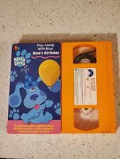 New ListingNick Jr Blue’s Clues Play Along Blues Birthday VHS Video Tape Nickelodeon