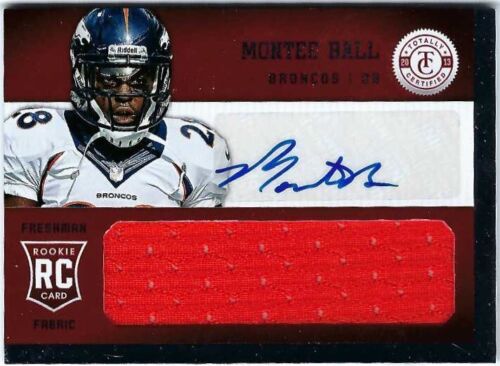 Montee Ball 2013 Panini Totally Certified Rookie Autograph Jersey Red #d 253/299