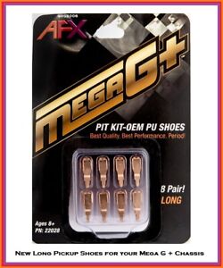 AFX Mega G+ Tune-Up Kit 8 Pairs of Long Pickup Shoes for 1.7 Chassis 22028