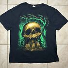 vintage 90s Wes Benscoter Skull Art Horror Graphic T-Shirt mens large