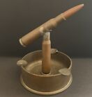 WW II Trench Art Ashtray From Military Shell Casing 105MM M14 S.M.C. 1944