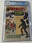 Avengers 8 cgc 3.0 ow pages 1st Kang Marvel 1964
