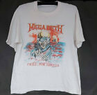 Megadeth Vintage 1988 Funny White Cotton Tee Shirt