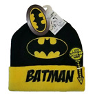 Batman Adult/Youth  Yellow /Black Led Light-Up Beanie Hat NWT