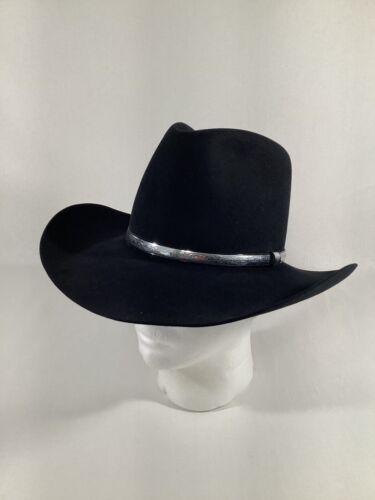 RESISTOL 4x Beaver Black Self Conforming Hat 6-7/8 R Oval H4512 Quick Silver