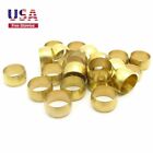 50pcs Brass Compression Fitting Sleeves Ferrule Ring for 5mm Tube