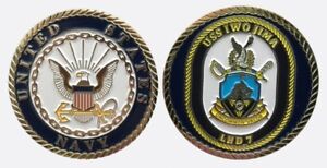 USS Iwo Jima LHD-7 Challenge Coin (Enlisted Version)