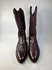 Dan Post Burgundy Black Cherry Leather Cowboy Western Boots 16773 Mens Size 12D