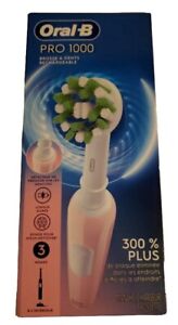 New ListingOral-B Pro 1000 CrossAction Electric Toothbrush, Pink New & Complete In Open Box