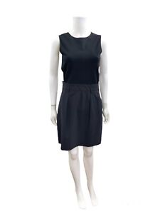 Theory Women’s  Size 8 Sleeveless Solid Black Wool Knit Dress