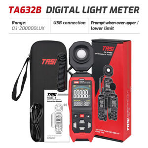 TA632A/B Digital Light Meter Photography Luxmeter Detachable Probe Illuminometer