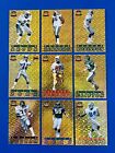 Lot of (9)  1994 Pacific Crown Gold Prisms Football Parallel Cards; Seau, Sharpe