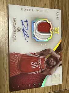 New Listing2012-13 Panini Immaculate Jersey Number #148 Royce White RPA RC Patch AUTO /30
