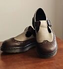 Vintage Made In England Womens Mary Jane Brogue Dr Martens Shoes UK 6 US Size 8