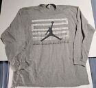 Vintage Nike Air Jordan 11  Long Sleeve T-Shirt Men’s Size 3XL Gray XI