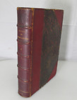 Les Essais Montaigne  Volume 1 1872 Antique Leather Book in French