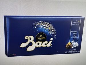 Perugina Baci Original Dark Chocolate Truffle with Hazelnut Gift 21 ct 9.25 oz