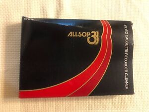 Allsop 3 Video Cassette Wet/Dry Cleaning System for VHS, Boxed Model No. 60100