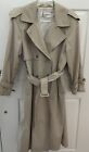 Vintage Women’s London Fog Double Breasted Belted Trench Coat, 10 Petite 46”L