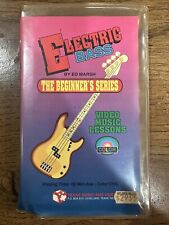 Electric Bass VHS The Beginner's Series Music Instructional Ed Marsh W Booklet