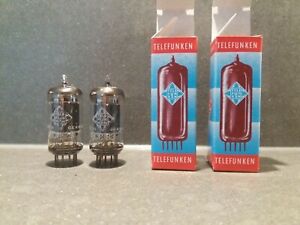 Very rare matched pair Telefunken ECC83 12AX7 with early 1960's tube!