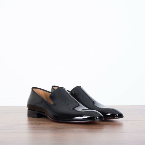 CHRISTIAN LOUBOUTIN 895$ Dandelion Loafers In Black Patent Calf Leather
