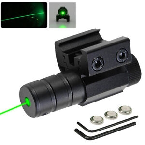 800lm Rechargeable LED Flashlight Green/Red Laser Combo Rail Gun Pistol Light US