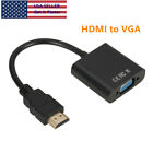 HDMI Male Converter to VGA Female Adapter Cable Cord 1080P for HDTV DVD PC