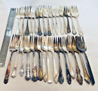 Lot of 30 Assorted Vintage Silverplate Serving Forks - Lot#143