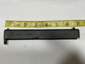OEM Glock 23 Gen 4 Part(s): Stripped Slide w/Channel Liner & Factory Sights # 1