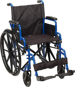 Medical Blue Streak Ultra-Lightweight Wheelchair With Flip-Backs Arms