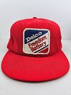 Vintage USA MADE Delco Freedom Battery Patch Trucker Hat Snapback Cap