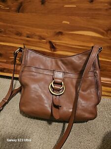 FRYE Bag 'Modern Ring' Brown Cognac Leather Crossbody