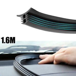 Black Rubber Strip Car Dashboard Windshield Seal Strip Trim Protector Parts 1.6M (For: 2006 Mazda 6)
