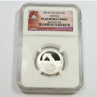 2014 S NGC PR69 PROOF UCAM SILVER Arches Quarter 25c US Coin #48001A
