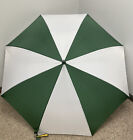 Golf Leighton Windefyer Green/White 100% Nylon Auto Open Umbrella, 64” W/Cover