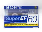 Sony Super EF 60 Type 1 Audio Cassette Tape New Sealed