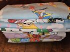 New ListingWOW!! Lot of 8 Vintage Childrens Character Twin Flat Cotton Blend Sheets