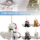 Christmas Tree Cartoon Cat Pet Hanging Ornament Decoration 8cm