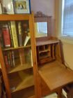 Victorian Oak Antique Side by Side Secretary Desk & Bookcase #46045