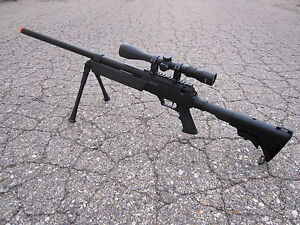 WELL MB06D ASR SR2 M187 Bolt Action Airsoft  Sniper Rifle With Scope and Bipod